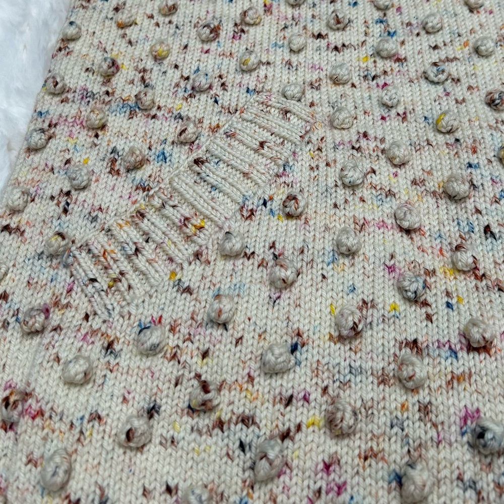 Misha & Puff Merino Wool Confetti Long Popcorn Sweater - Picture 9 of 13
